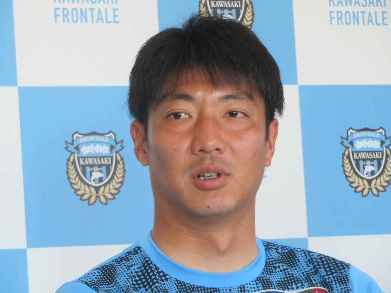 今季限りでの現役引退を発表した川崎フロンターレGK安藤駿介（撮影・佐藤成）