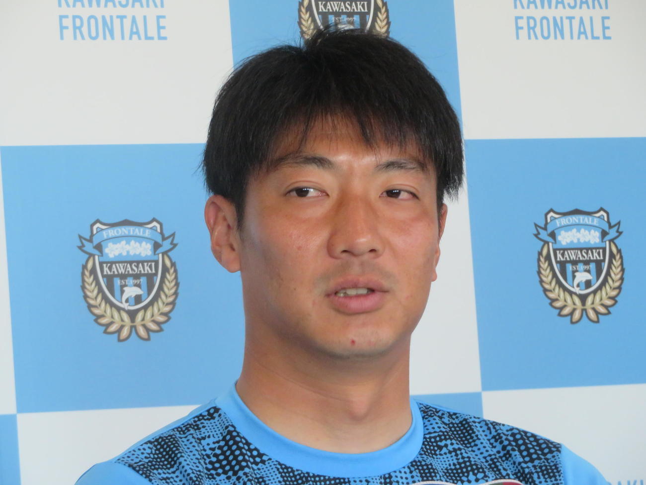今季限りでの現役引退を発表した川崎フロンターレGK安藤駿介（撮影・佐藤成）