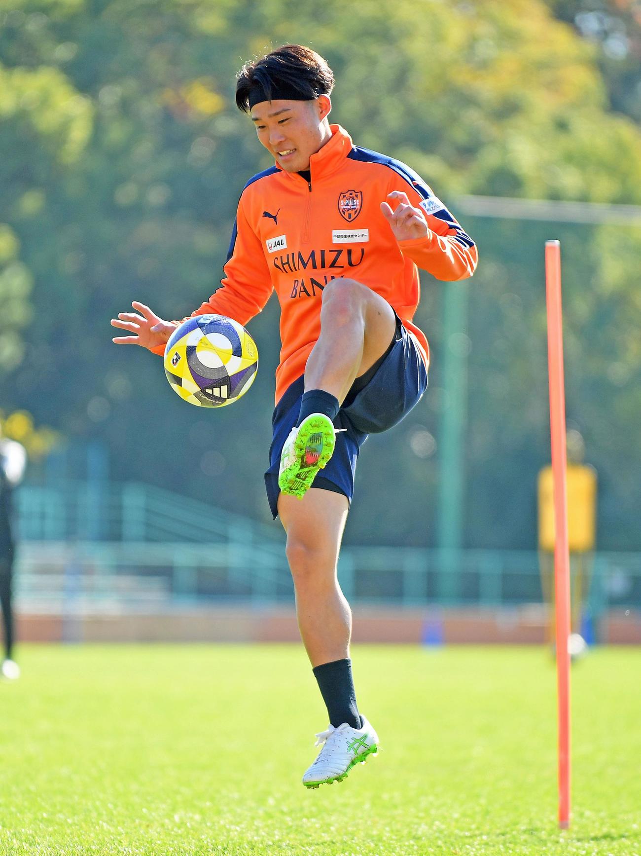 全体練習に部分合流した清水宇野