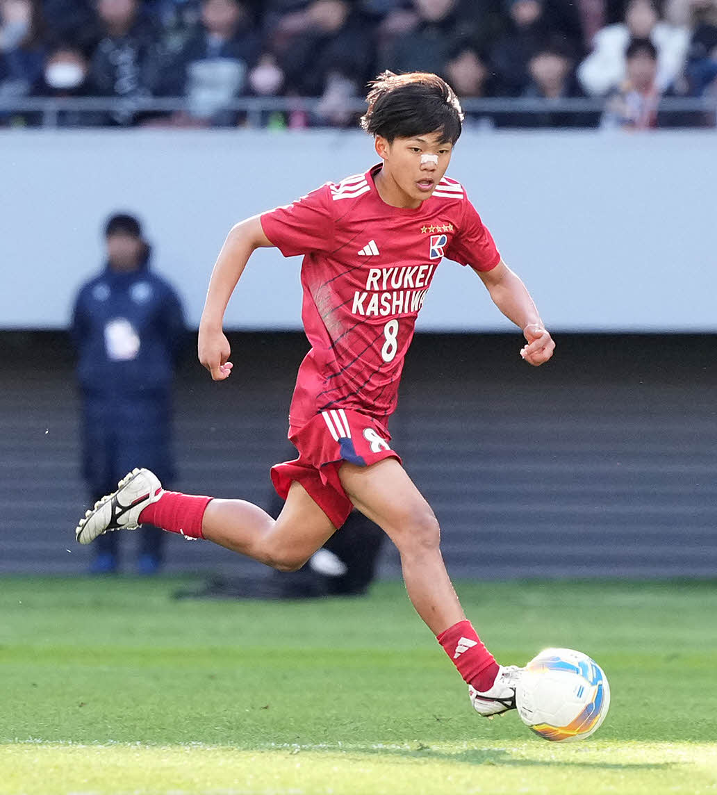 流通経大柏時代の亀田歩夢（2025年1月撮影）