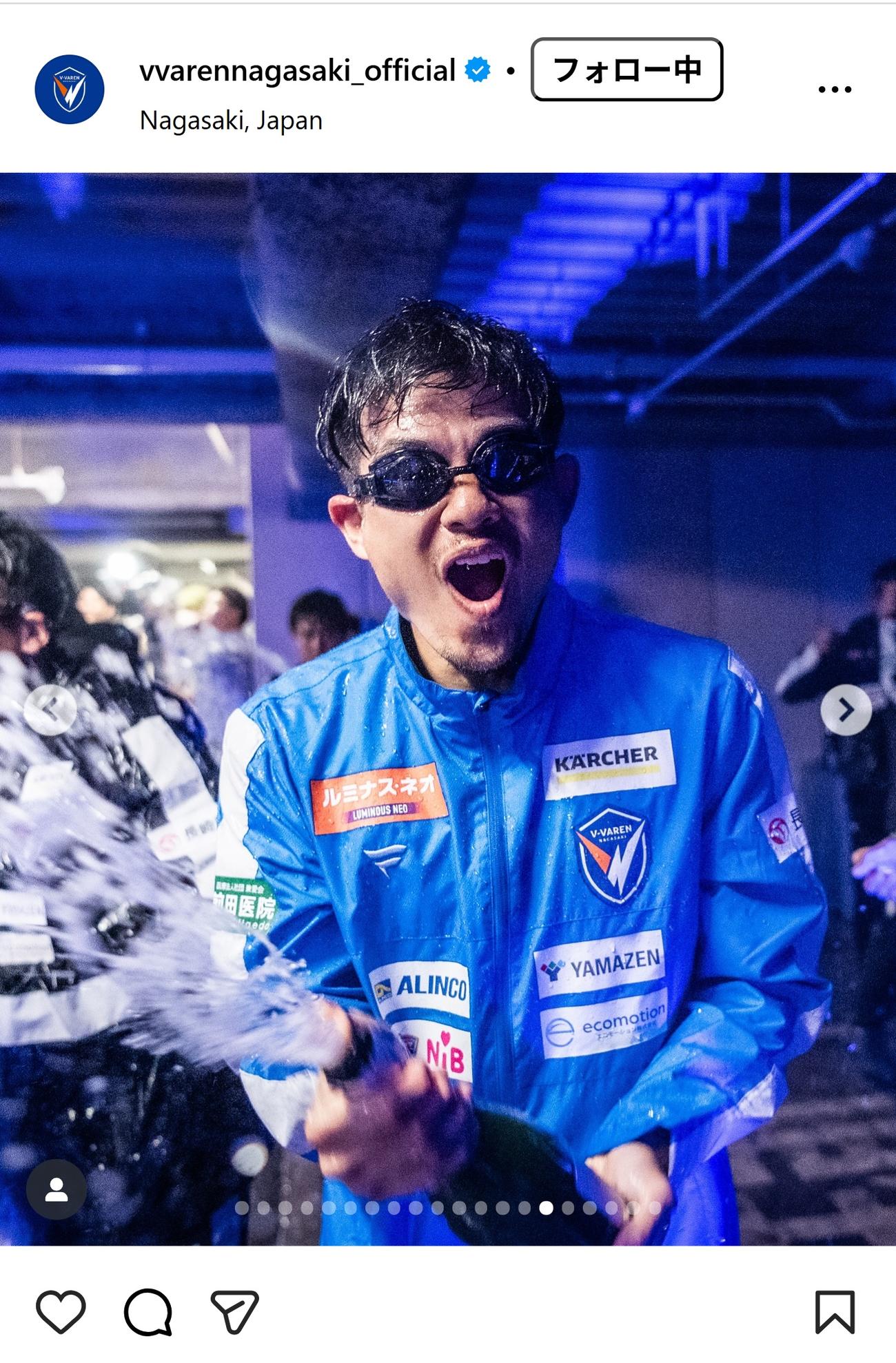 V・ファーレン長崎のインスタグラムから