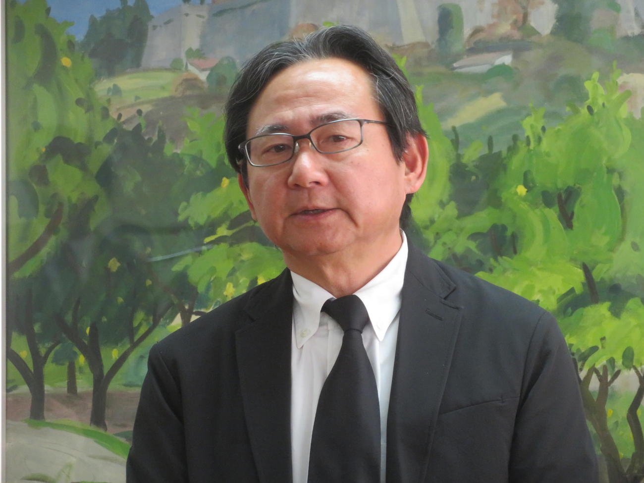 湘南ベルマーレ会長を解職された真壁潔氏（撮影・佐藤成）