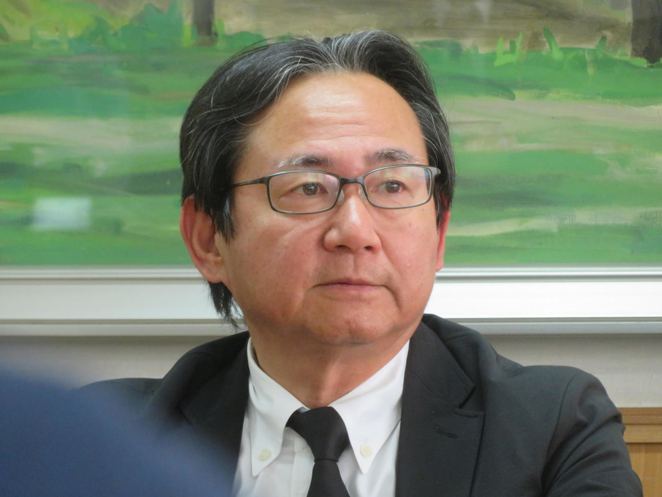 湘南ベルマーレ会長を解職された真壁潔氏（撮影・佐藤成）