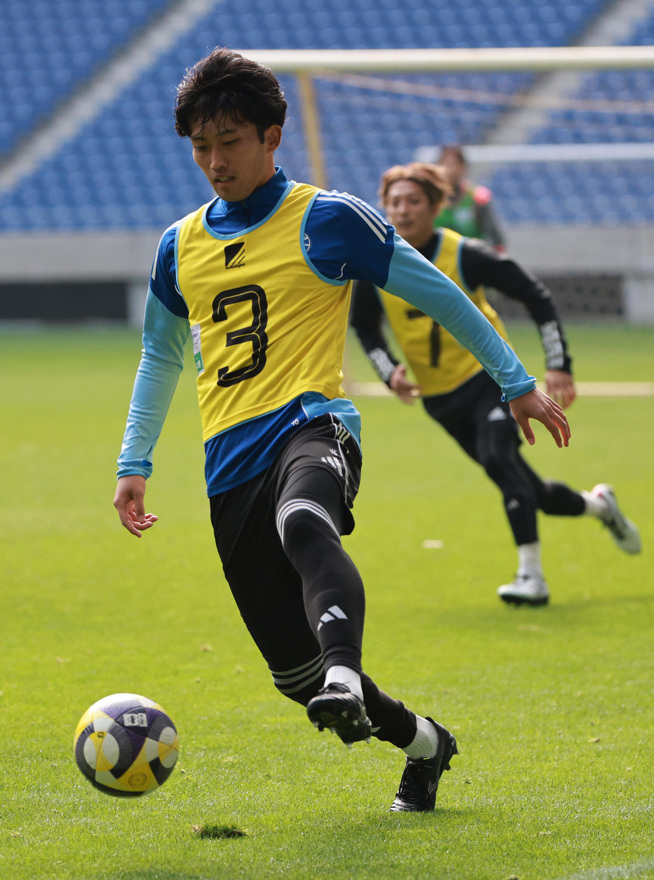 JPFAトライアウトに参加する元FC町田ゼルビアの町田（撮影・上田博志）