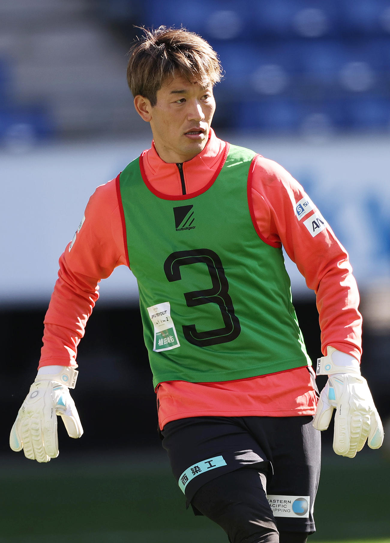 JPFAトライアウトに参加する元今治の植田峻佑