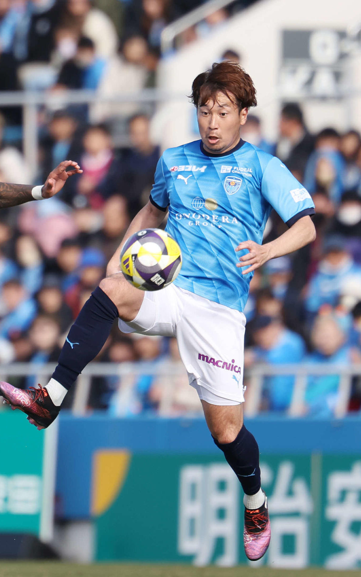 横浜FC福森晃斗（2025年2月撮影）