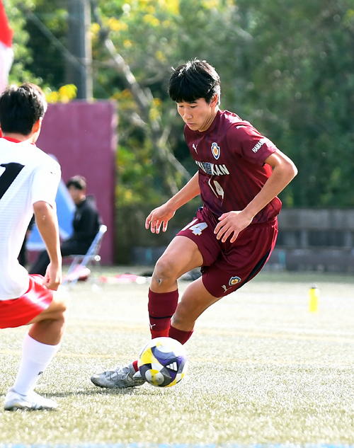 攻撃参加が魅力の浜松開誠館・浜中