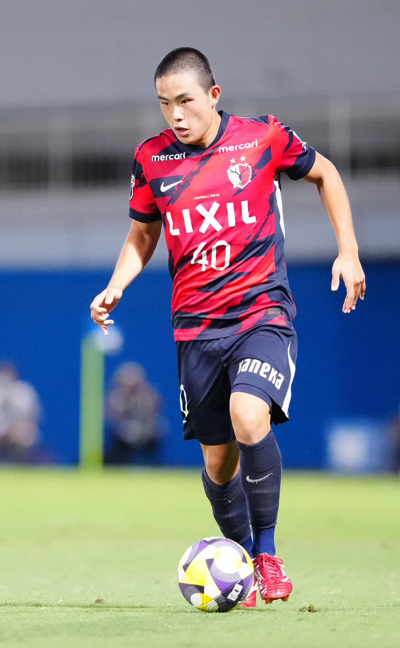 鹿島ユース吉田湊海（2025年7月撮影）