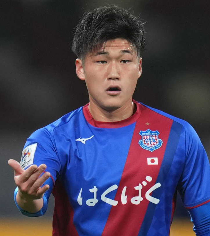 甲府時代の松本凪生（2023年11月撮影）