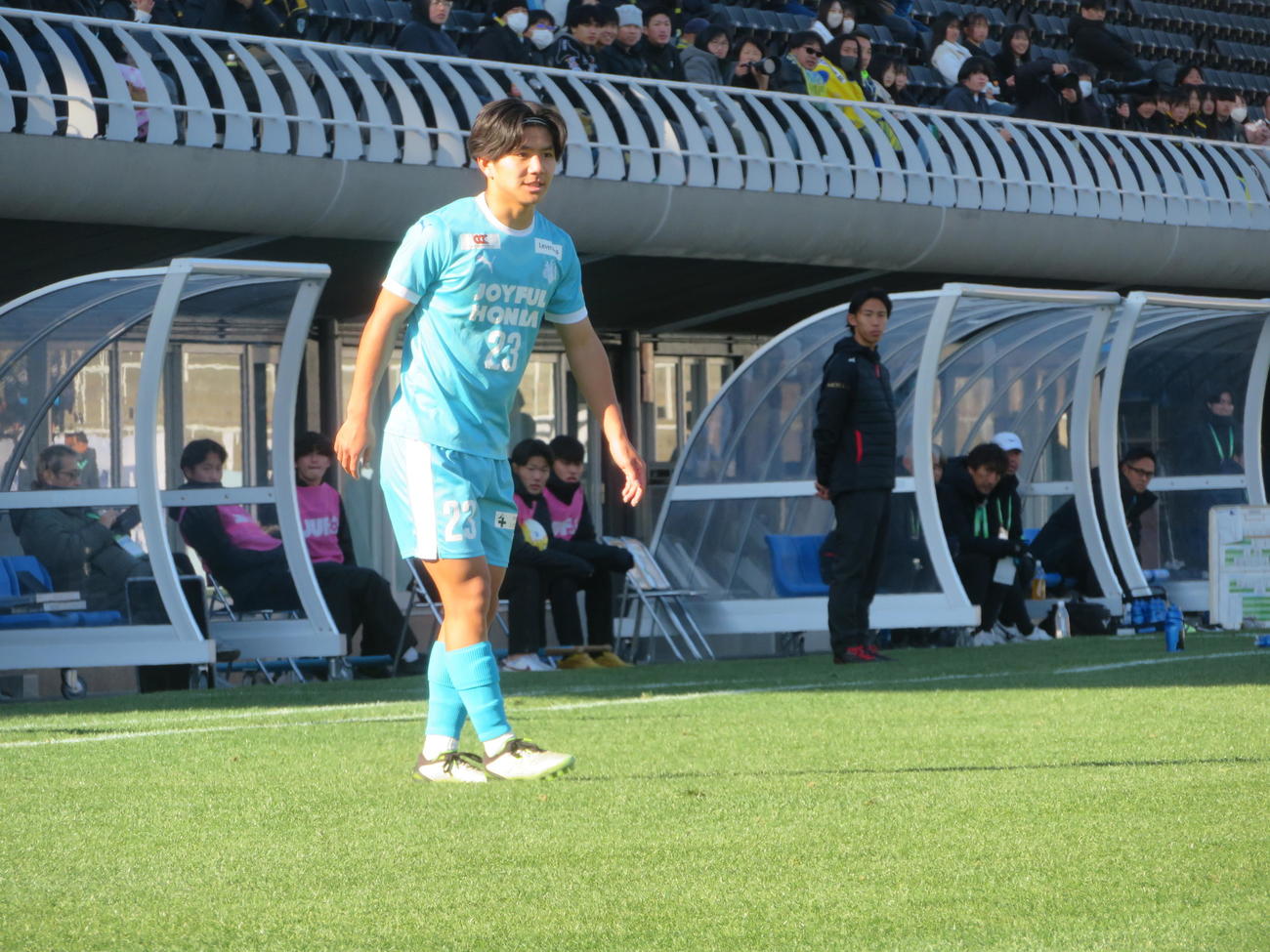第74回全日本大学サッカー選手権で優勝した筑波大のMF大谷湊斗（撮影・佐藤成）