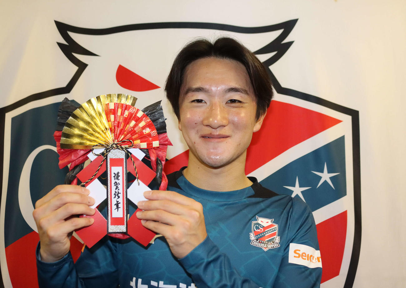 プロ2年目、活躍を期す札幌木戸（撮影・保坂果那）