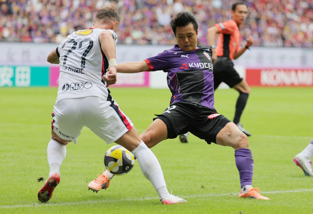 25年夏から京都でプレーした斉藤未月（2025年10月撮影）