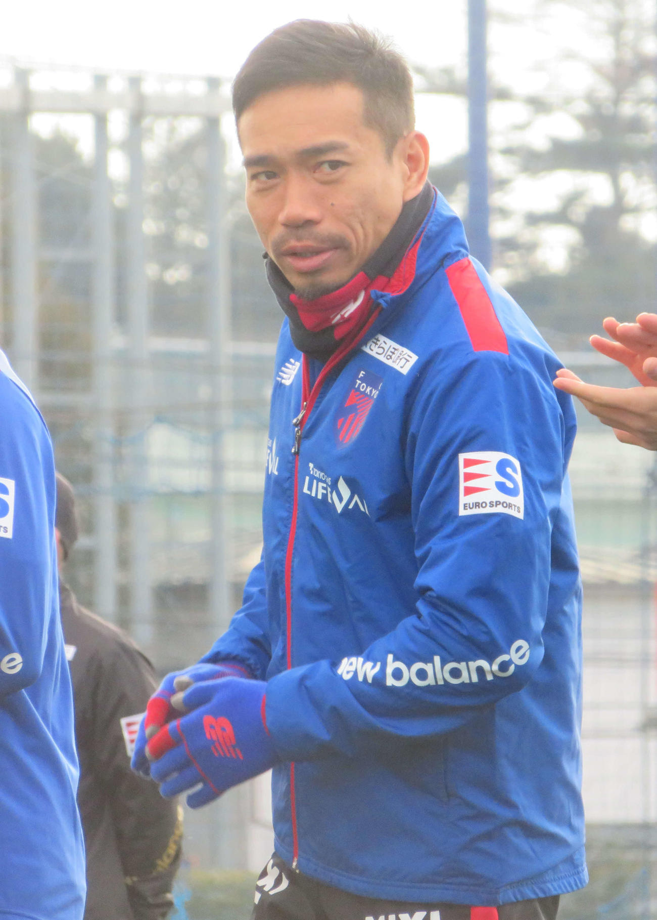 新シーズンに向けて調整したFC東京DF長友佑都（撮影・佐藤成）