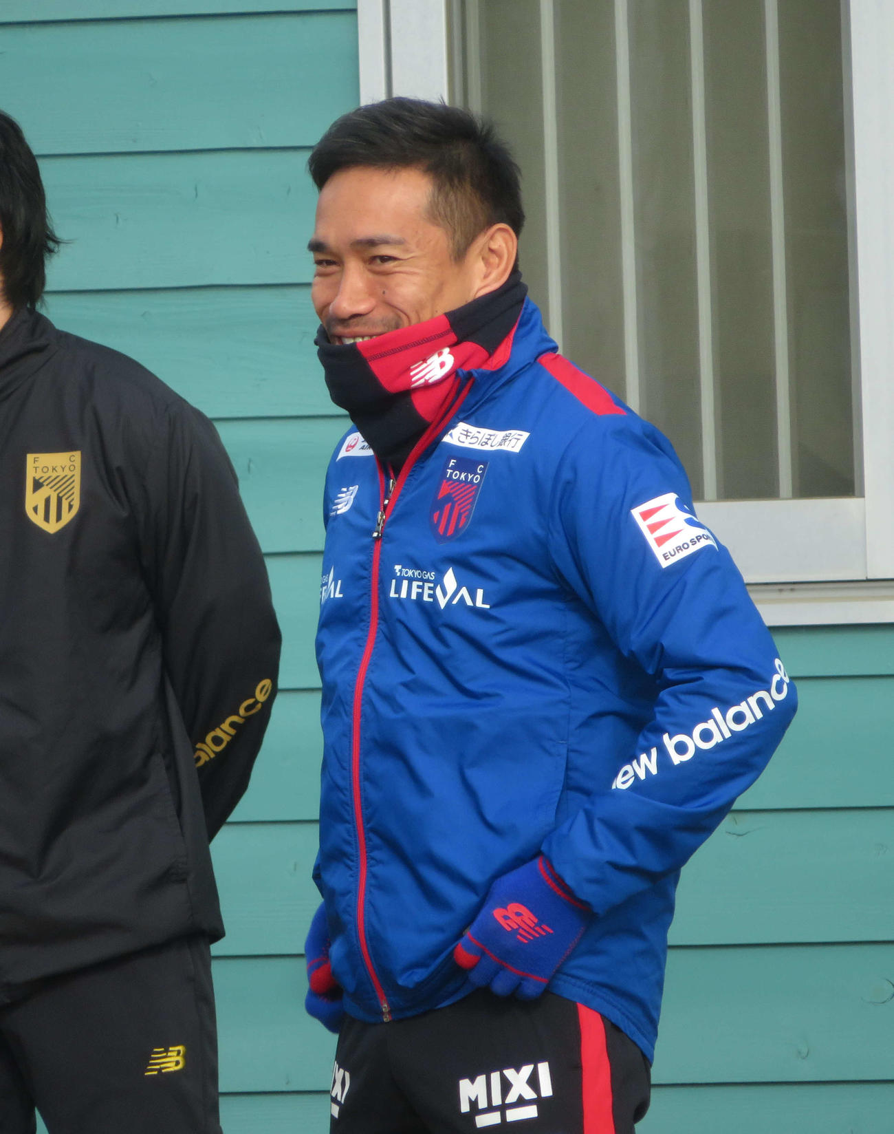 新シーズンに向けて調整したFC東京DF長友佑都（撮影・佐藤成）