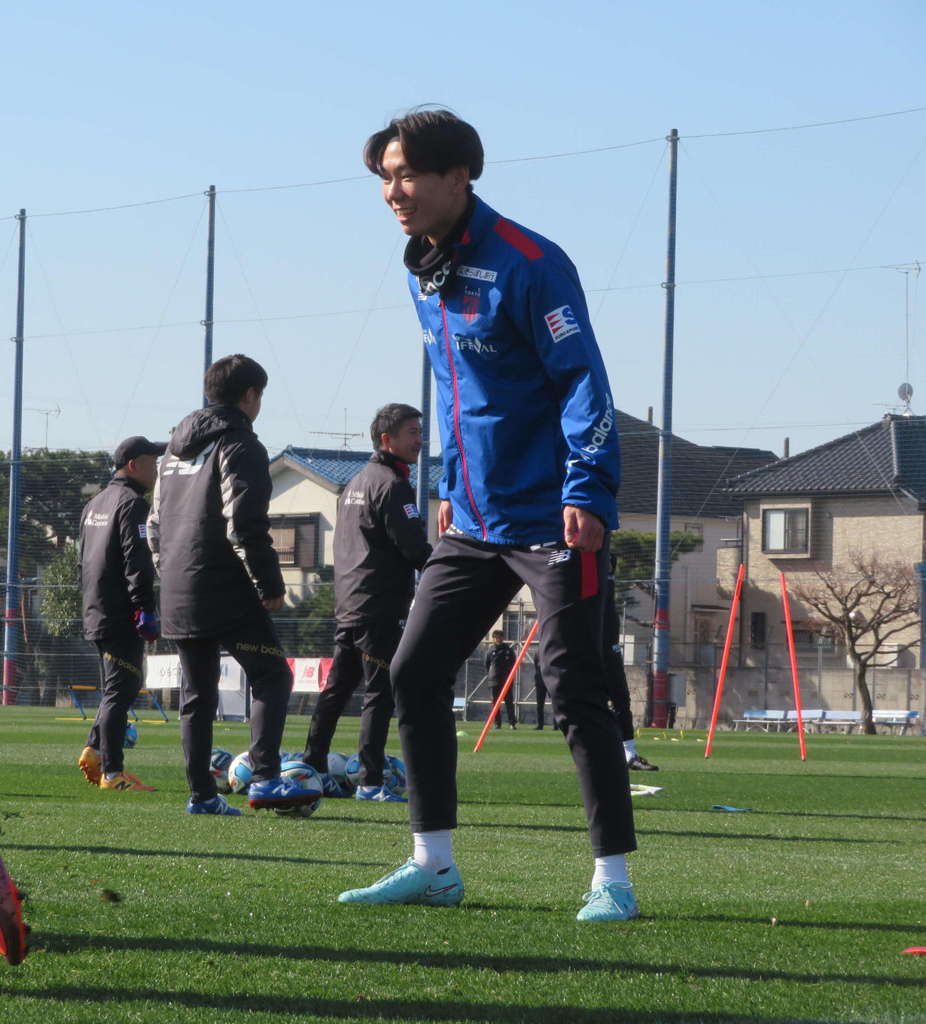新シーズンに向けて調整したFC東京DF稲村隼翔（撮影・佐藤成）