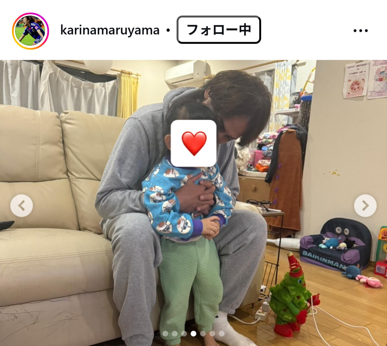 丸山桂里奈のインスタグラムから
