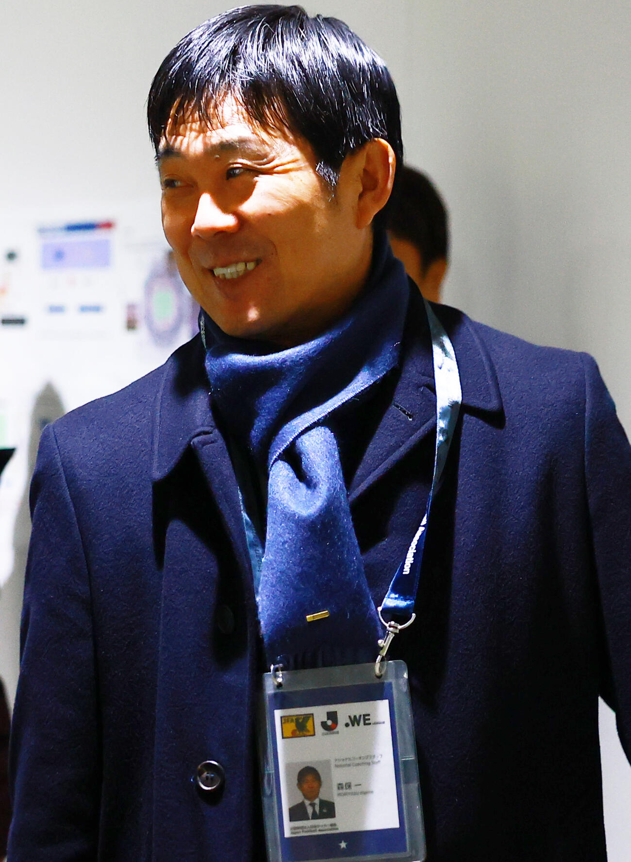 東京対鹿島　観戦に訪れた日本代森保監督（撮影・野上伸悟）