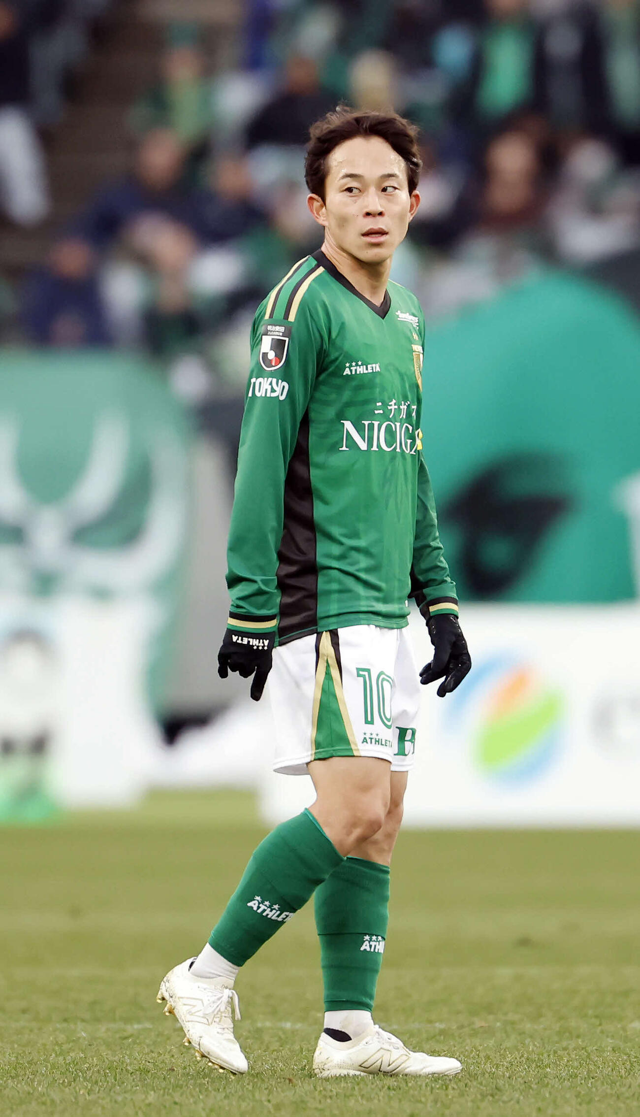 東京V対水戸　前半、プレーする東京V森田（撮影・山本朝陽）