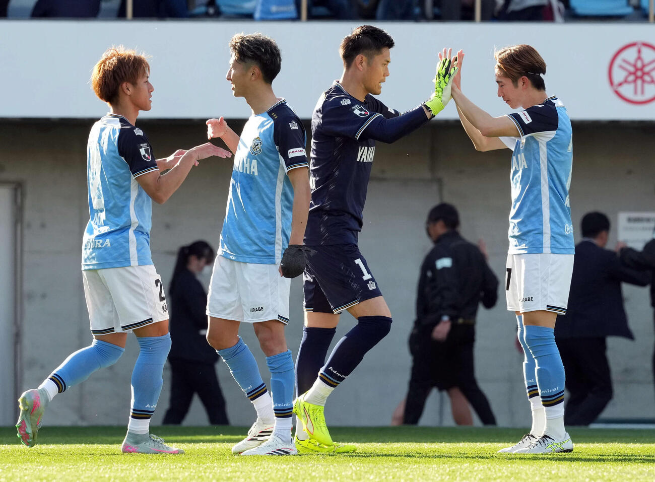 磐田対福島　福島にPK戦の末、勝利した磐田（撮影・たえ見朱実）