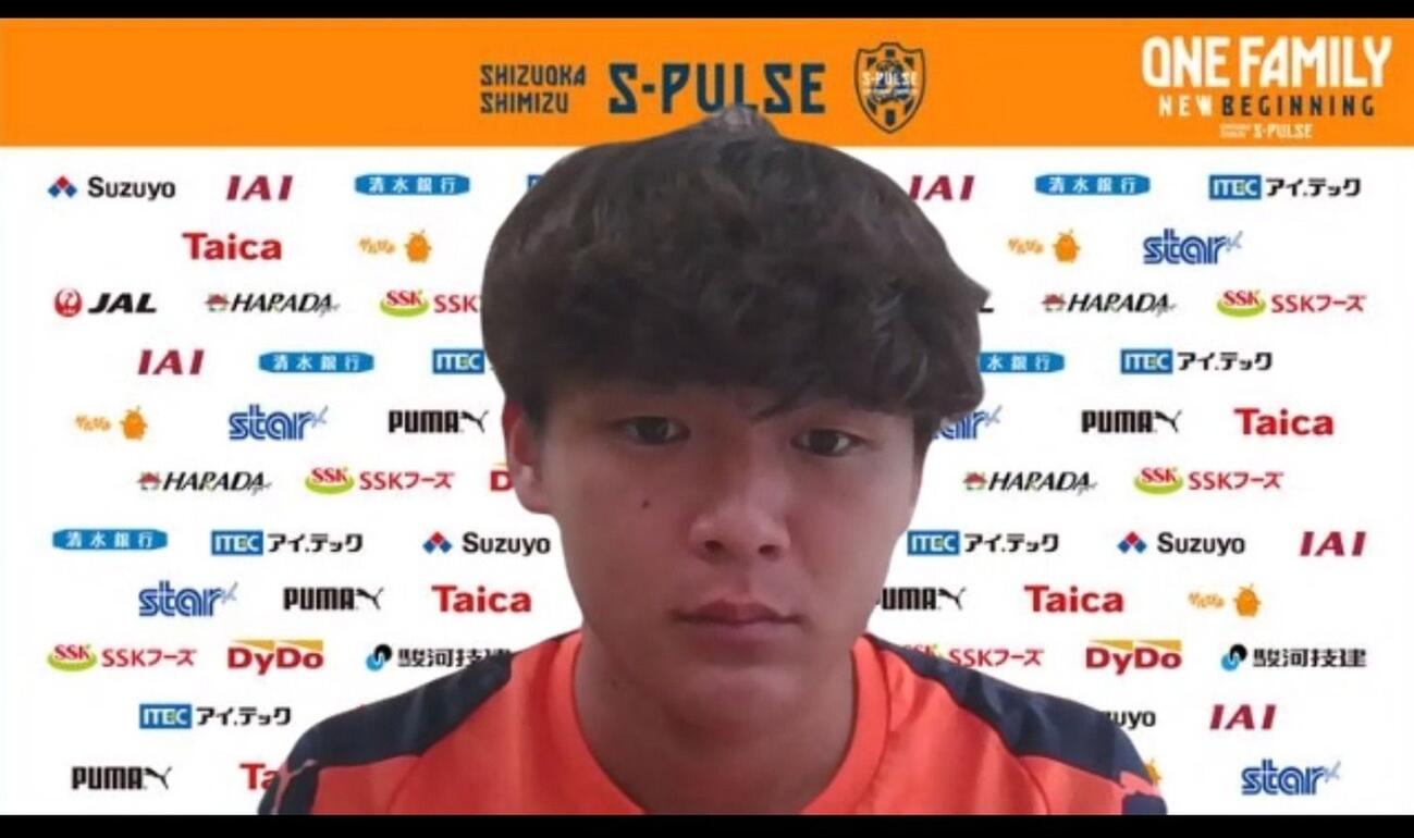 オンライン取材で意気込みを語る清水嶋本