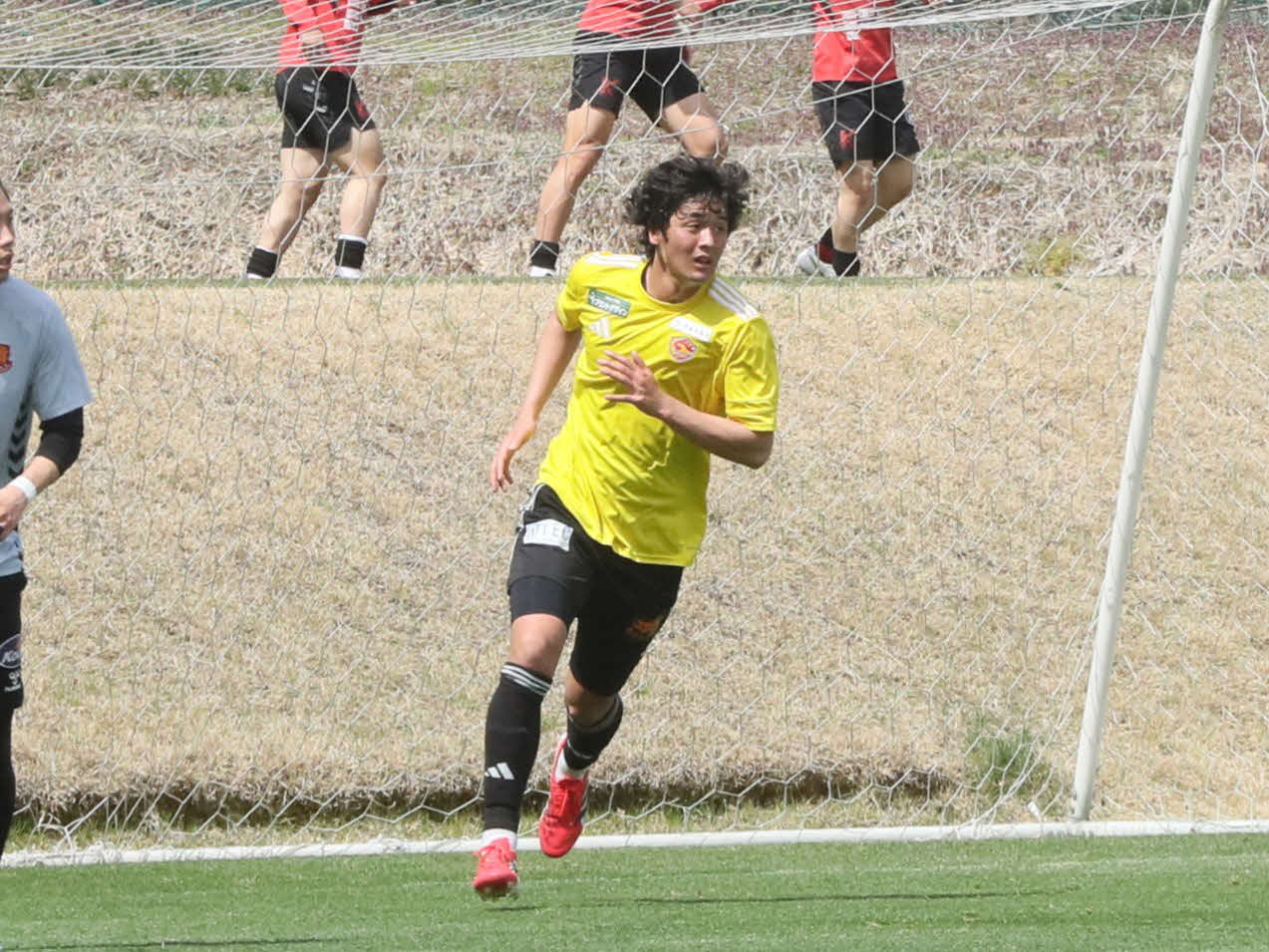 トレーニングマッチ仙台対福島　2得点を挙げた仙台FW中田（撮影・高橋香奈）