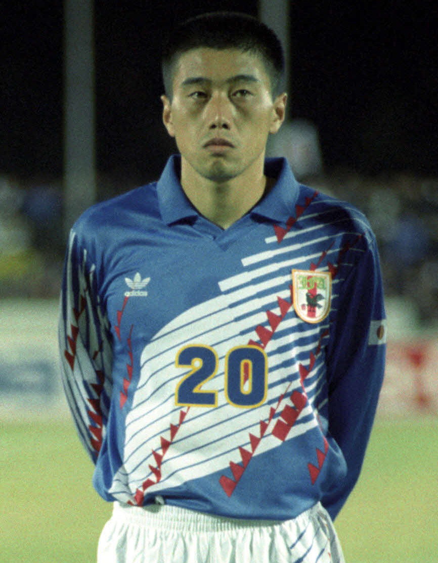 日本代表時代の高木琢也（1992年10月撮影）