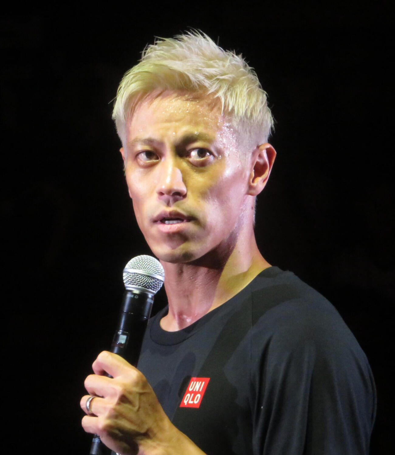 4人制サッカー「4v4」のアジア杯のスペシャルマッチに出場した元日本代表MF本田圭佑（2025年8月撮影）