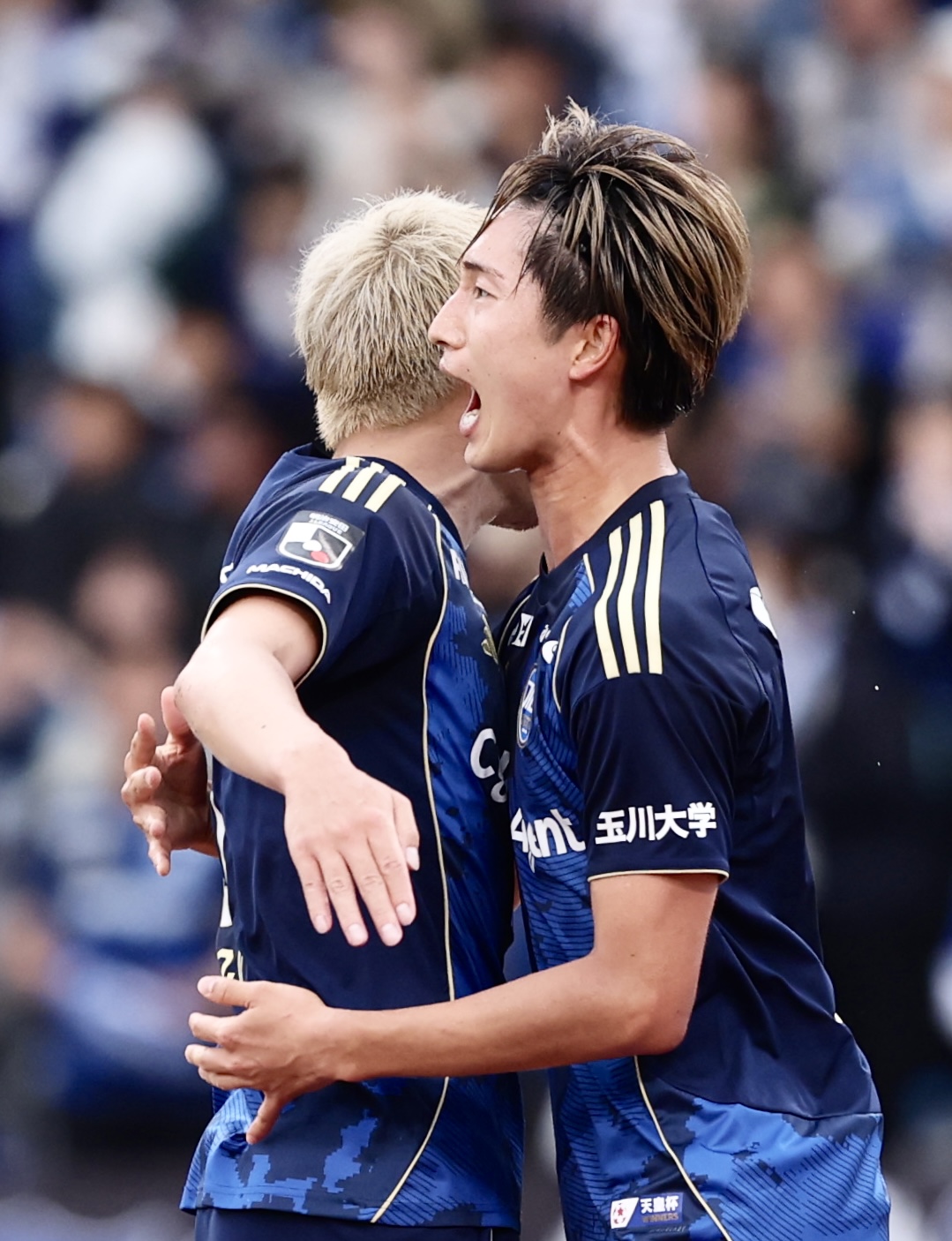 町田対横浜　後半、ゴールを決める町田藤尾翔太（撮影・河田真司）