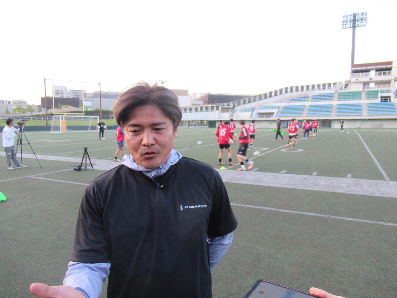 元日本代表の大久保嘉人氏はFW発掘トライアウトを行った