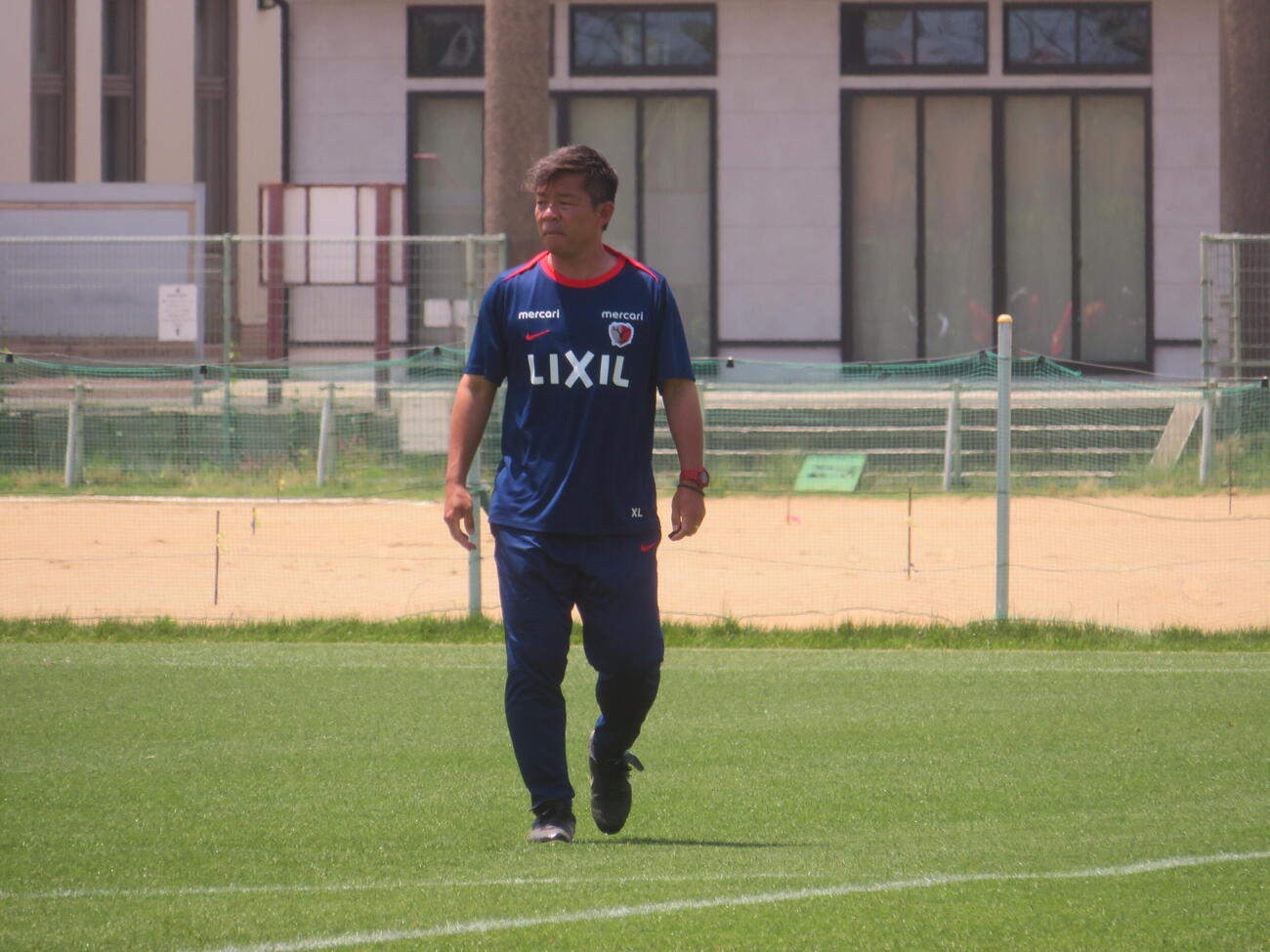 23日のFC東京戦に向けて調整した鹿島アントラーズの鬼木達監督