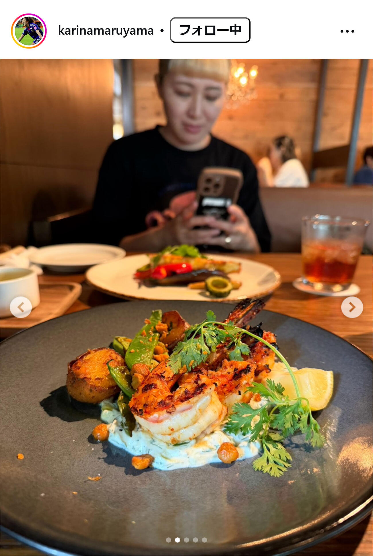 丸山桂里奈のインスタグラムから