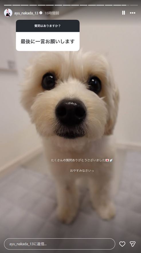 仲田歩夢のインスタグラムから
