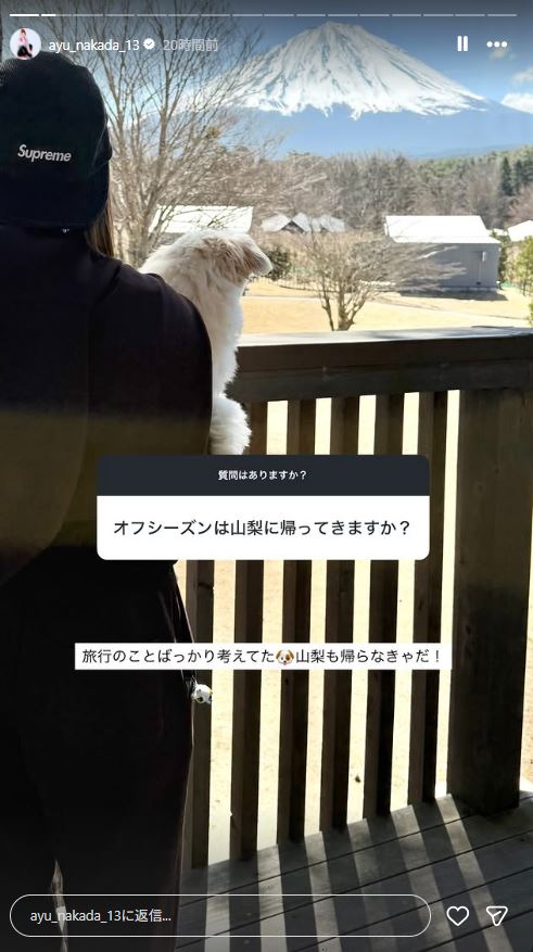仲田歩夢のインスタグラムから