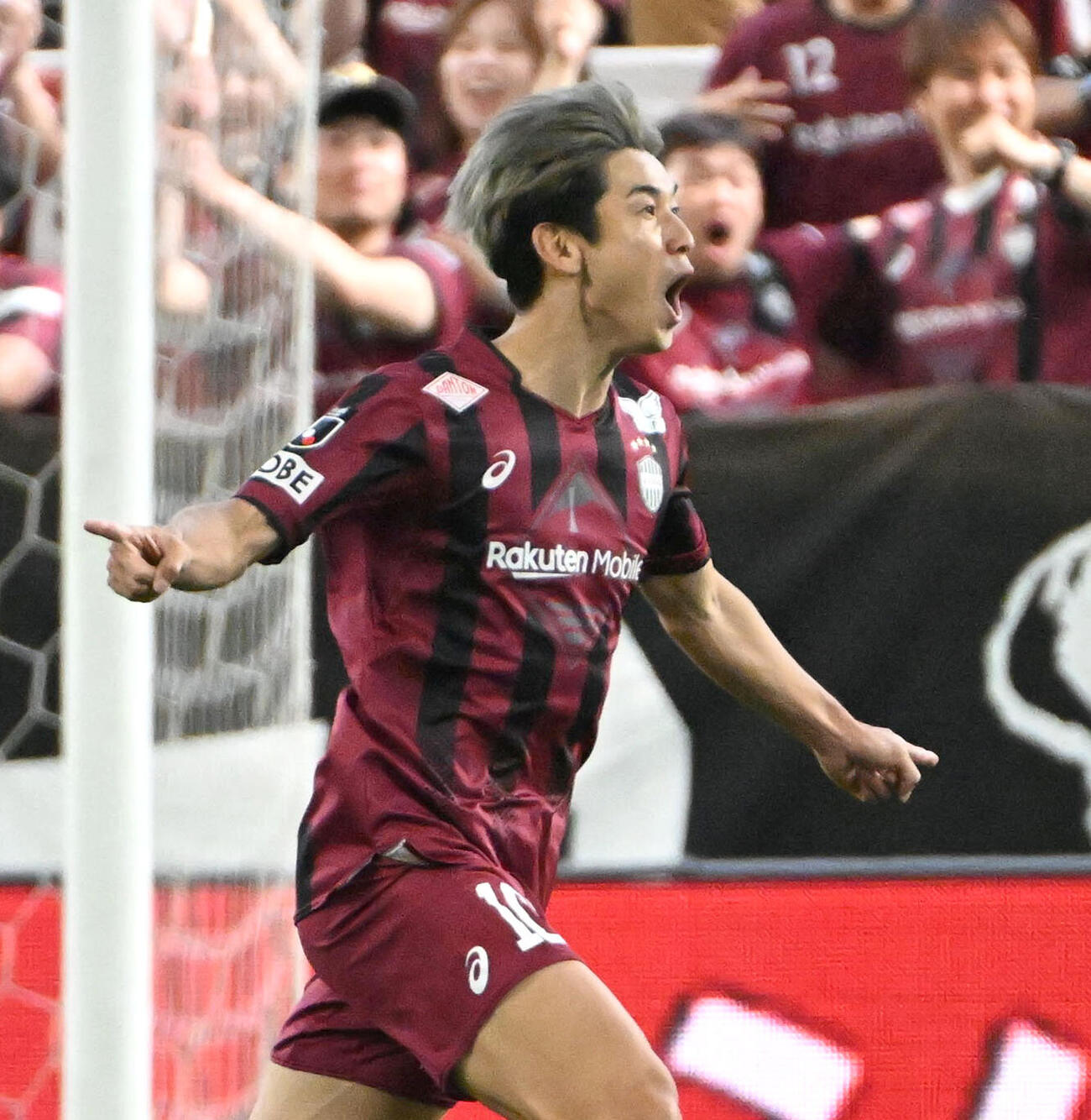 神戸対鹿島　後半、ゴールを決める神戸大迫勇也（撮影・石井愛子）＝2026年5月30日=石井愛子撮影