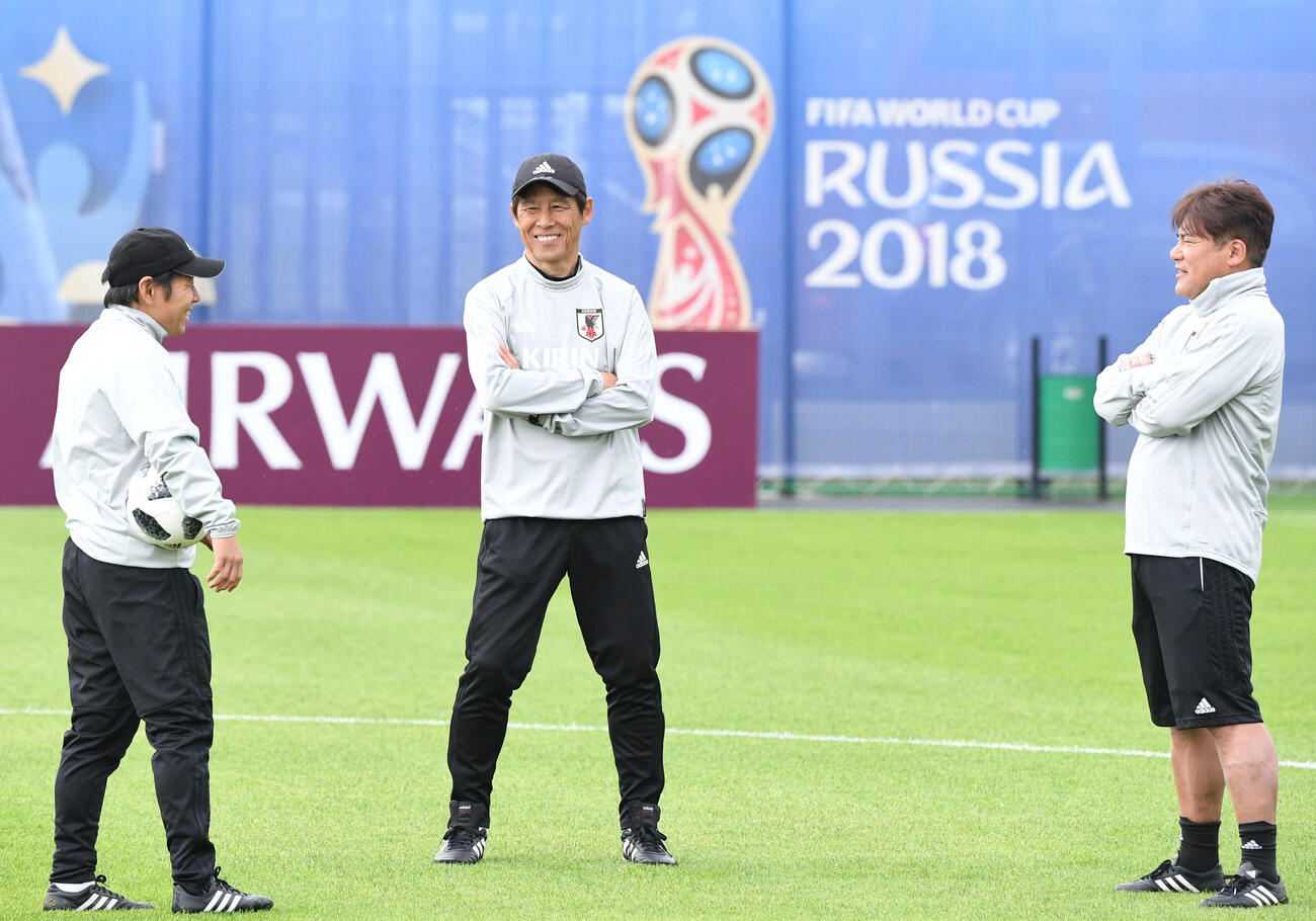 2018年FIFAワールドカップ（W杯）ロシア大会で、西野朗をサポートした和田一郎。当時はサムライブルー分析担当