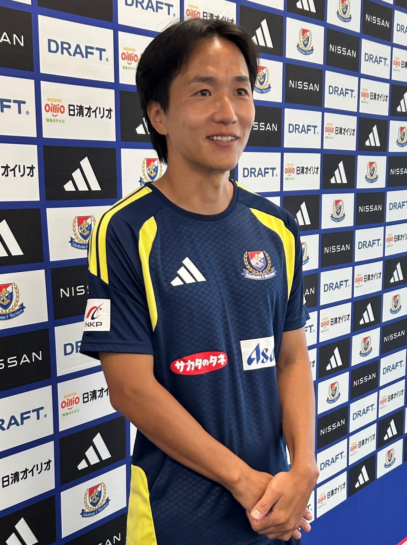 横浜の今季チームキャプテンに就任したMF天野純