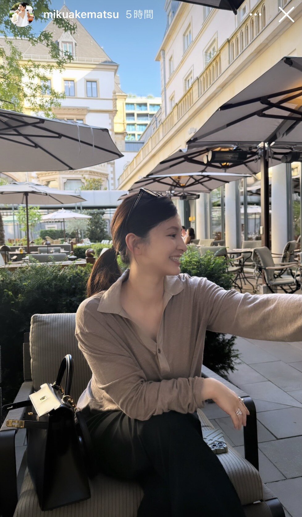 インスタグラムでオフショットを公開した明松美玖