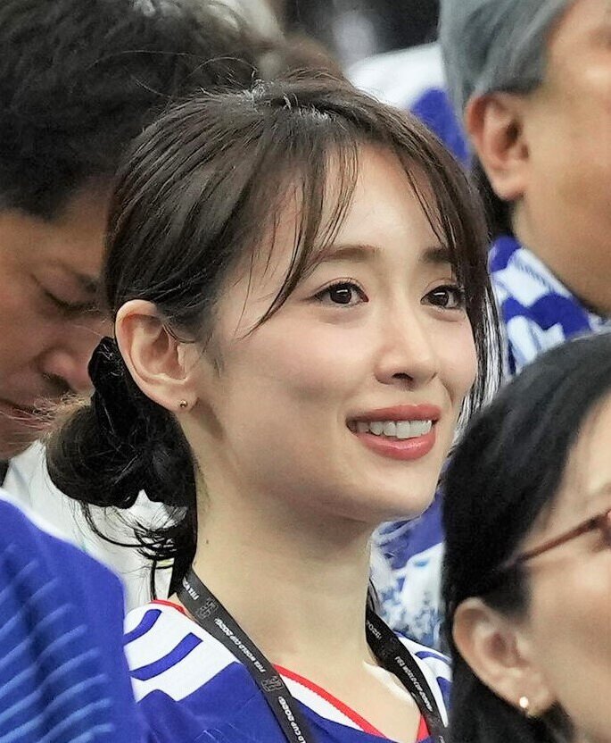 W杯北中米大会1次リーグスウェーデン戦を現地観戦する泉里香（2026年6月撮影）