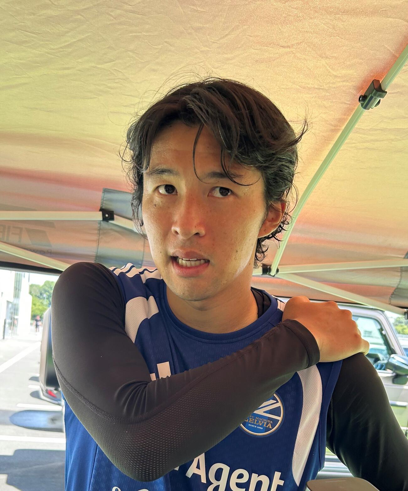 J1開幕に向け、チームの現状を語る町田DF中山雄太