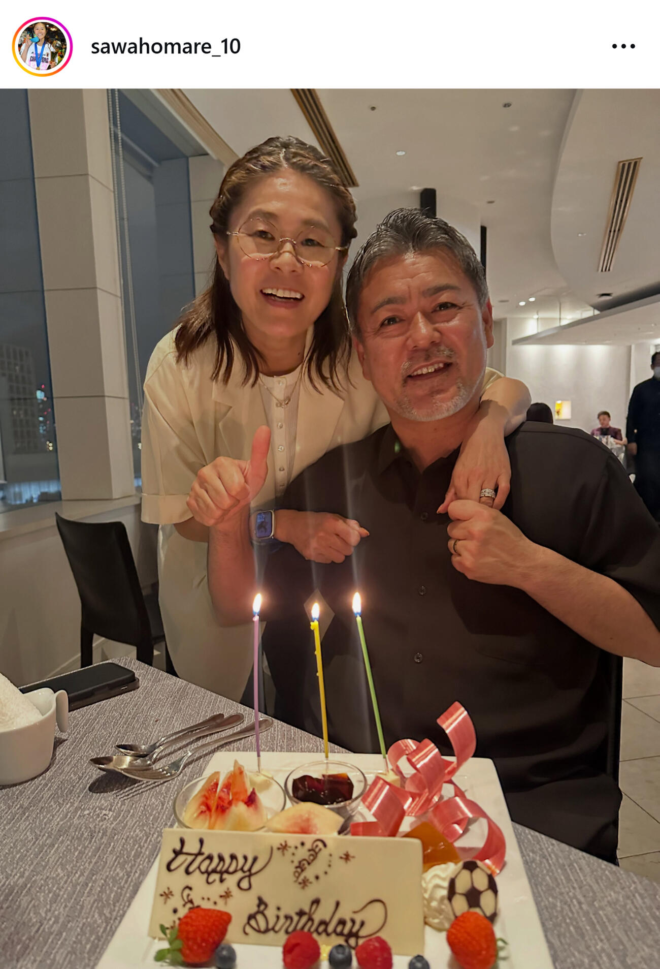 澤穂希さんのインスタグラムから