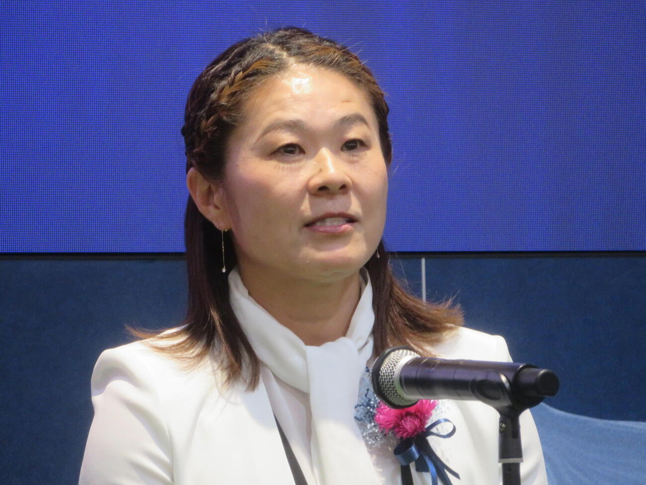 日本サッカー協会（JFA）殿堂掲額式典で表彰された元女子日本代表の澤穂希さん（2026年9月1日）