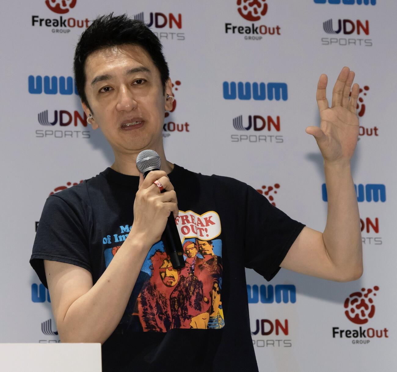 イベントに登壇したフリークアウトホールディングスの本田謙代表取締役社長Global CEO