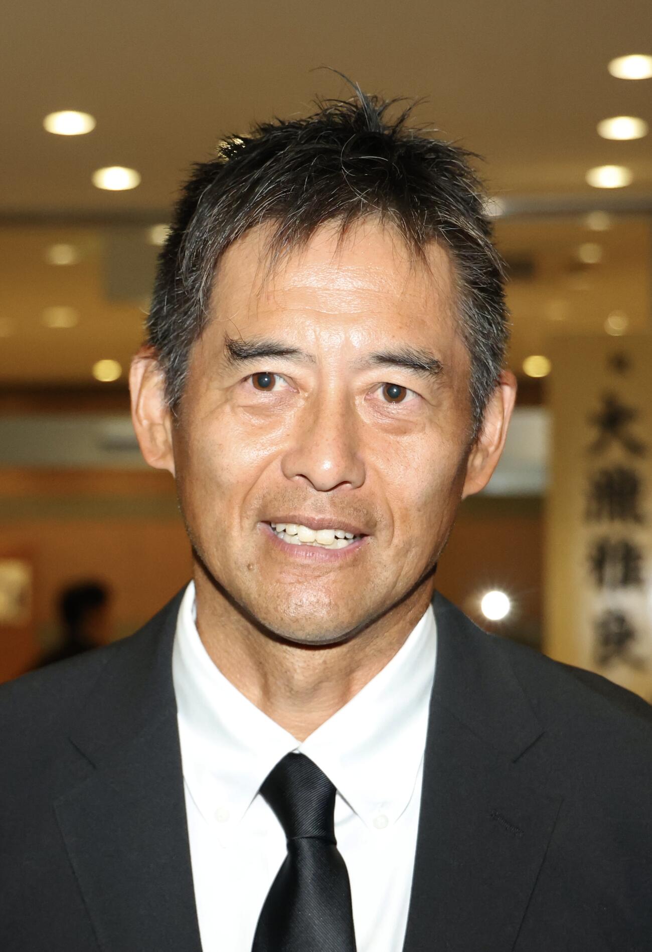 取材に応じる川口能活氏（撮影・河田真司）