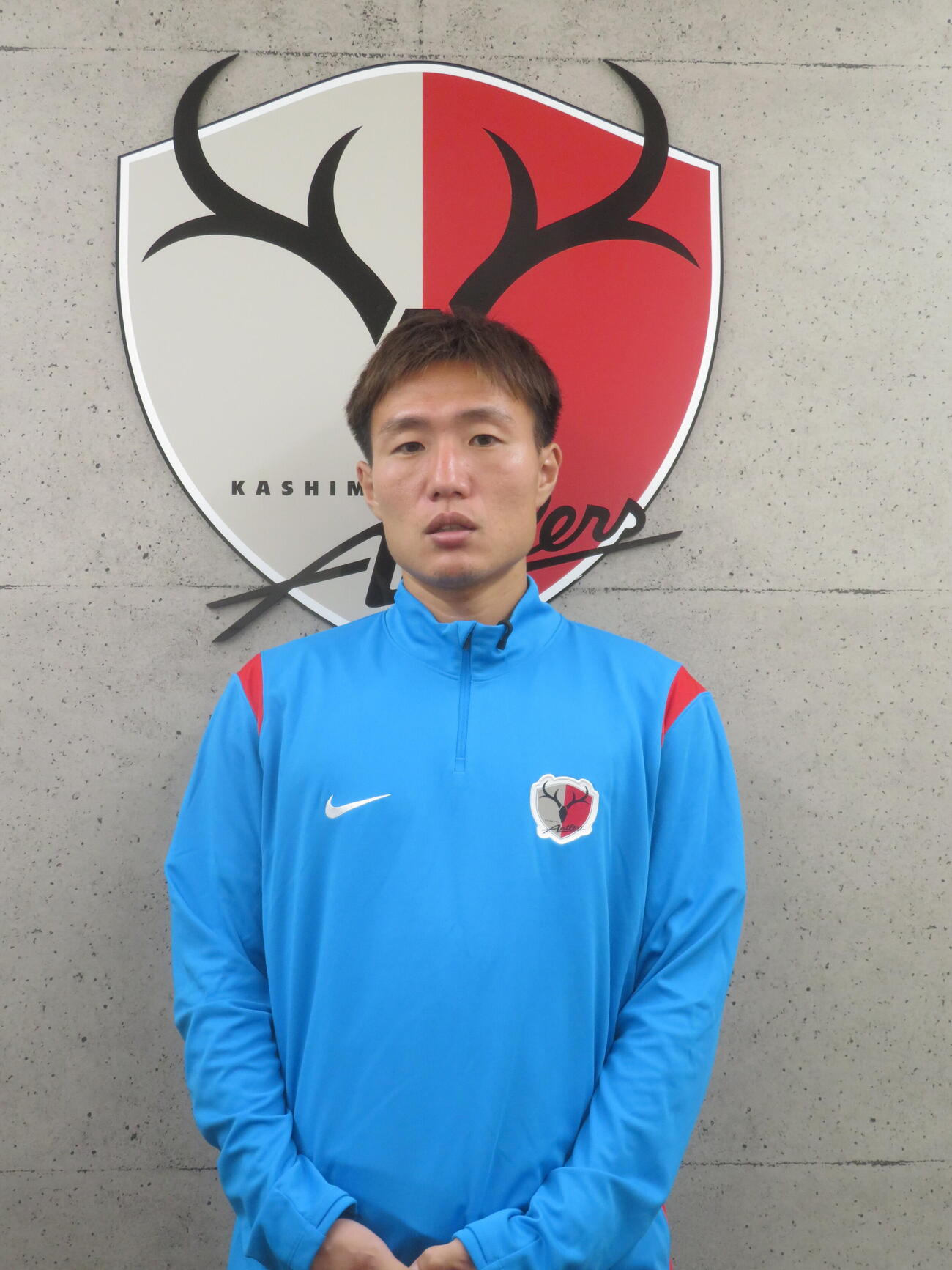 V・ファーレン長崎戦に向けて取材に応じた鹿島アントラーズMF三竿健斗