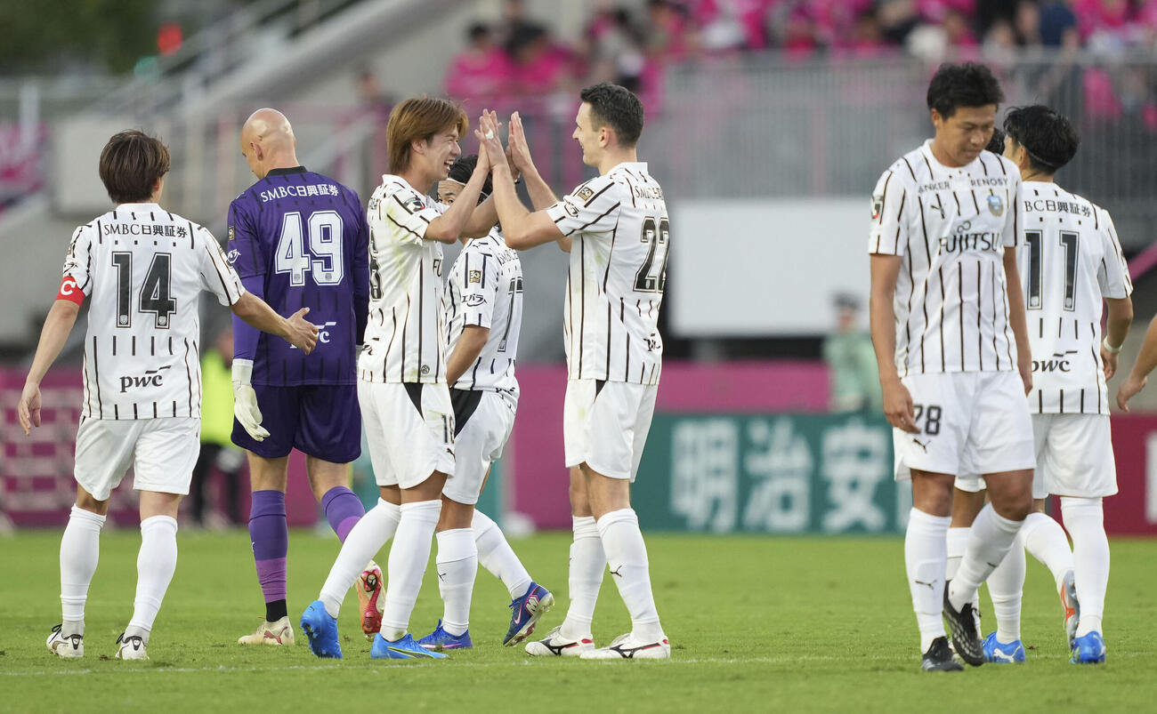 C大阪に勝利した川崎イレブン＝ハナサカ