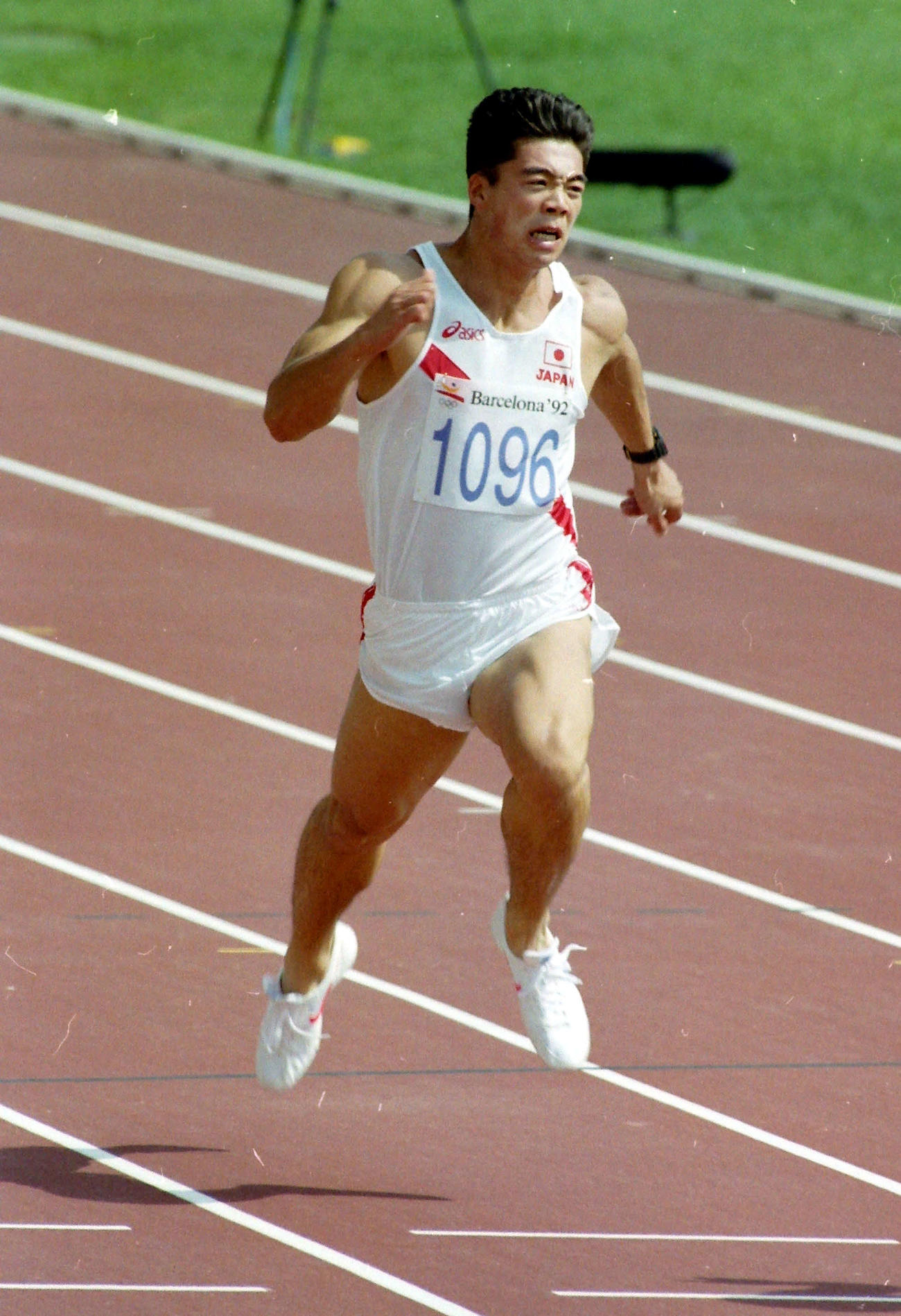 バルセロナ五輪に出場した杉本龍勇氏（92年7月31日撮影）