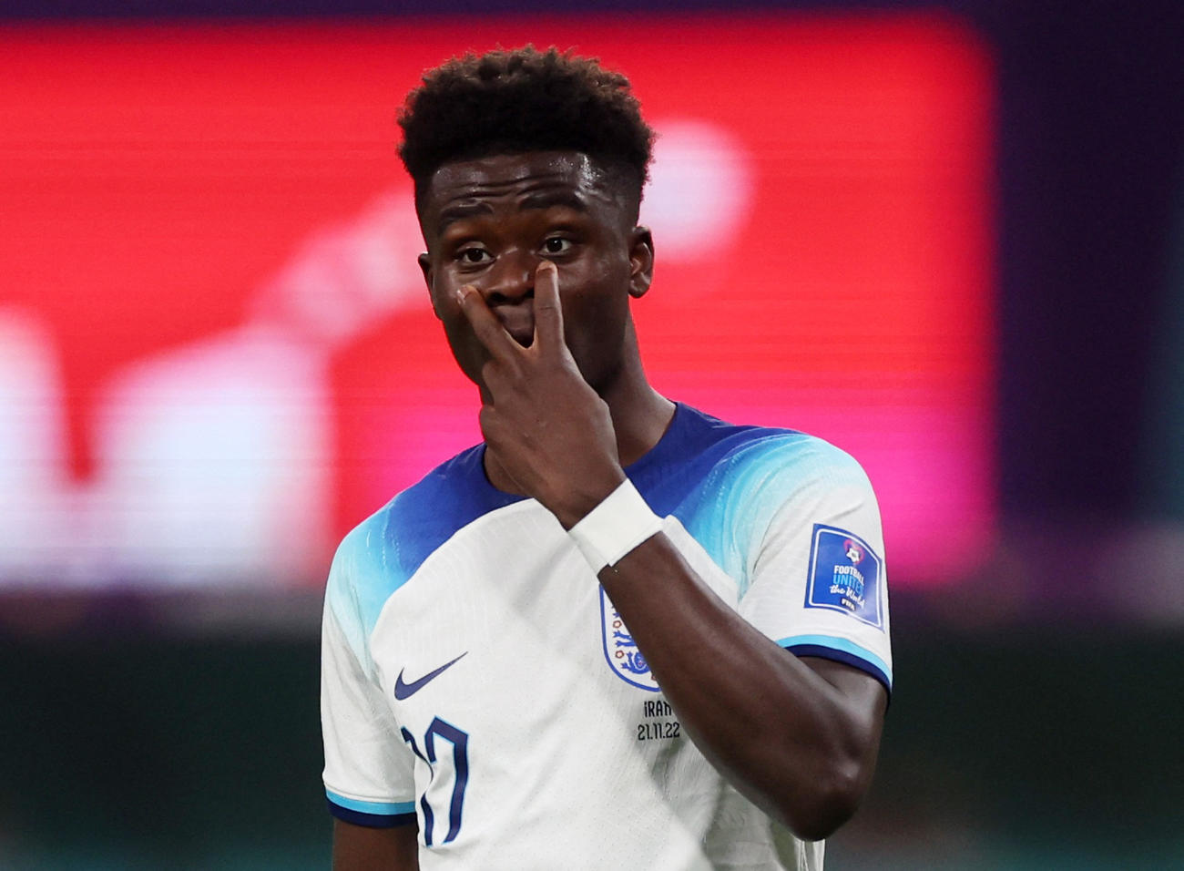 2ゴールを決めたイングランドMFサカ（ロイター）