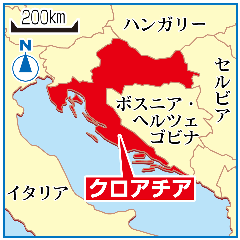 クロアチア地図