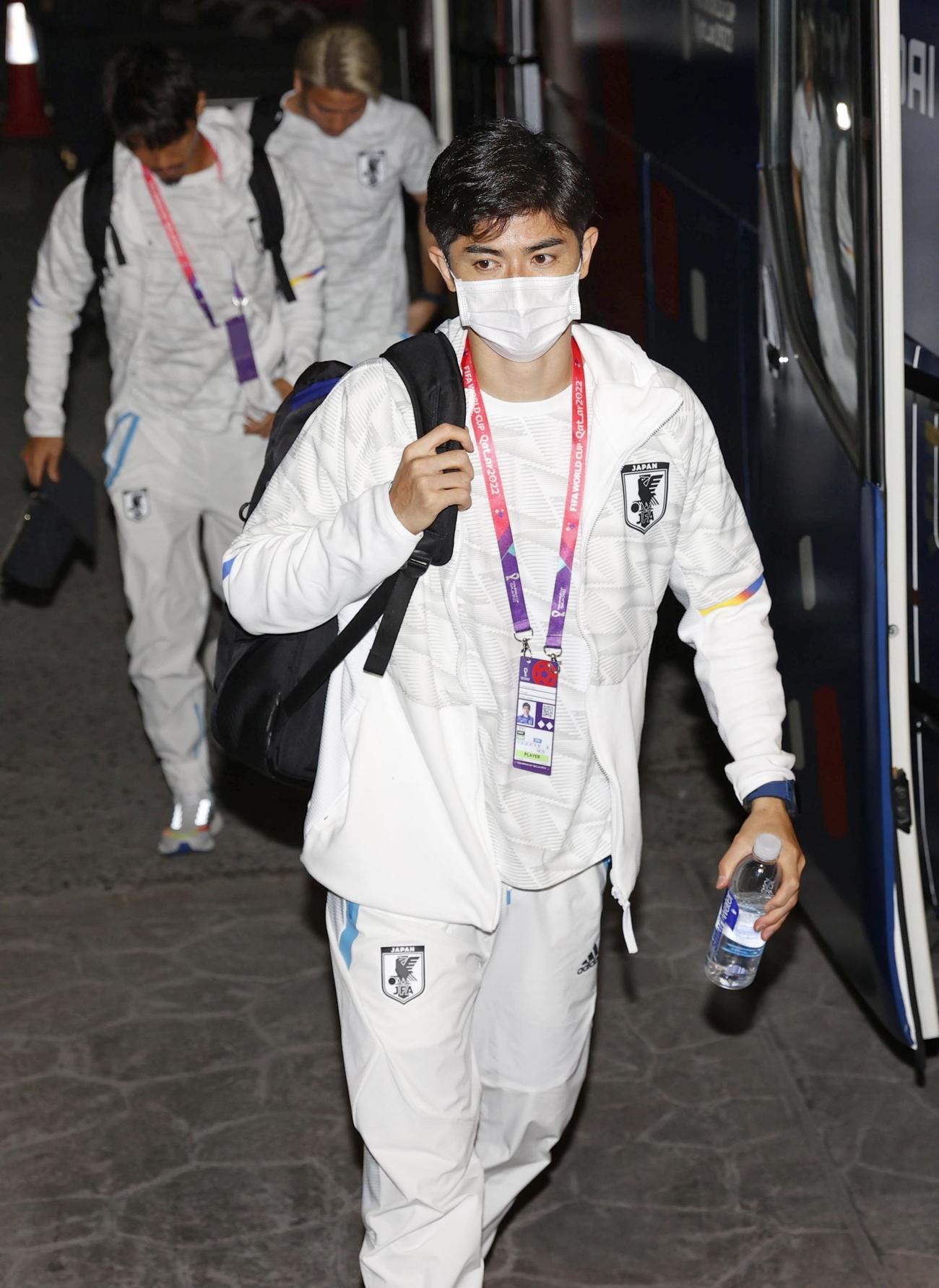決勝トーナメント1回戦でクロアチアに敗れ、宿舎に戻った谷口彰悟（共同）