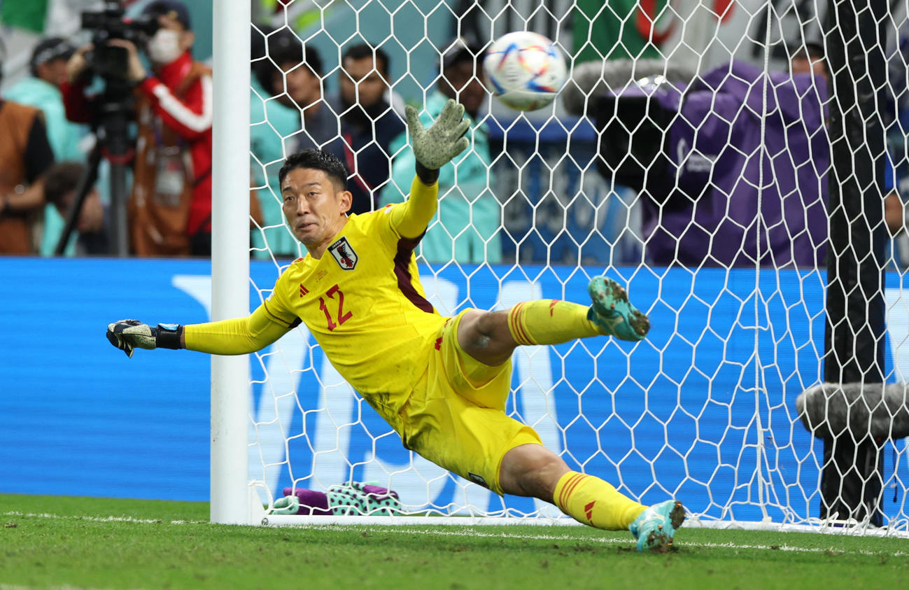日本対クロアチア　PKを決められるGK権田